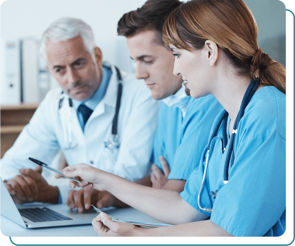 doctors talking